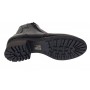 Ghete dama din piele naturala negre imblanite G2NFER